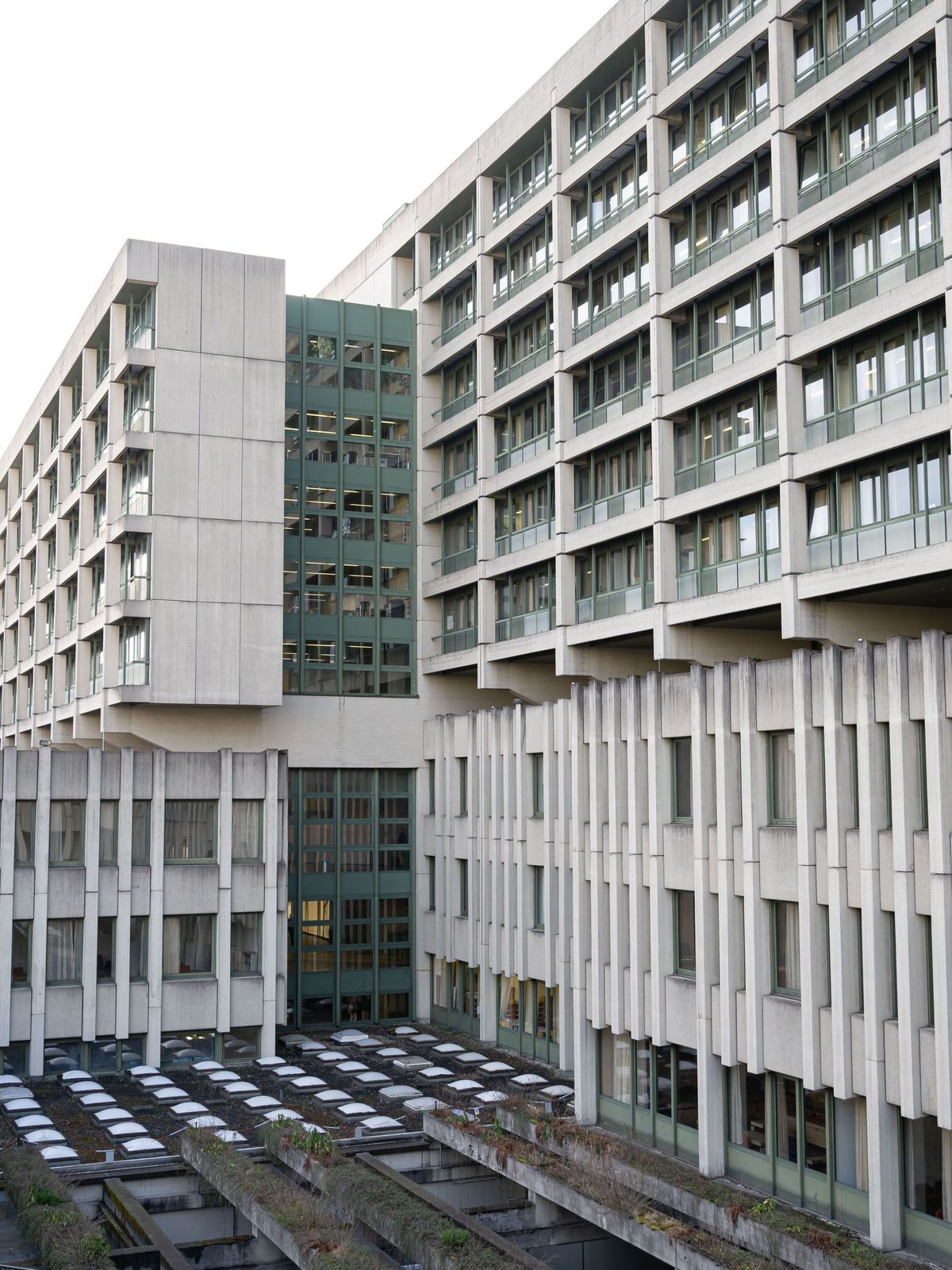 Außenansicht des Strafjustizzentrums in München. 