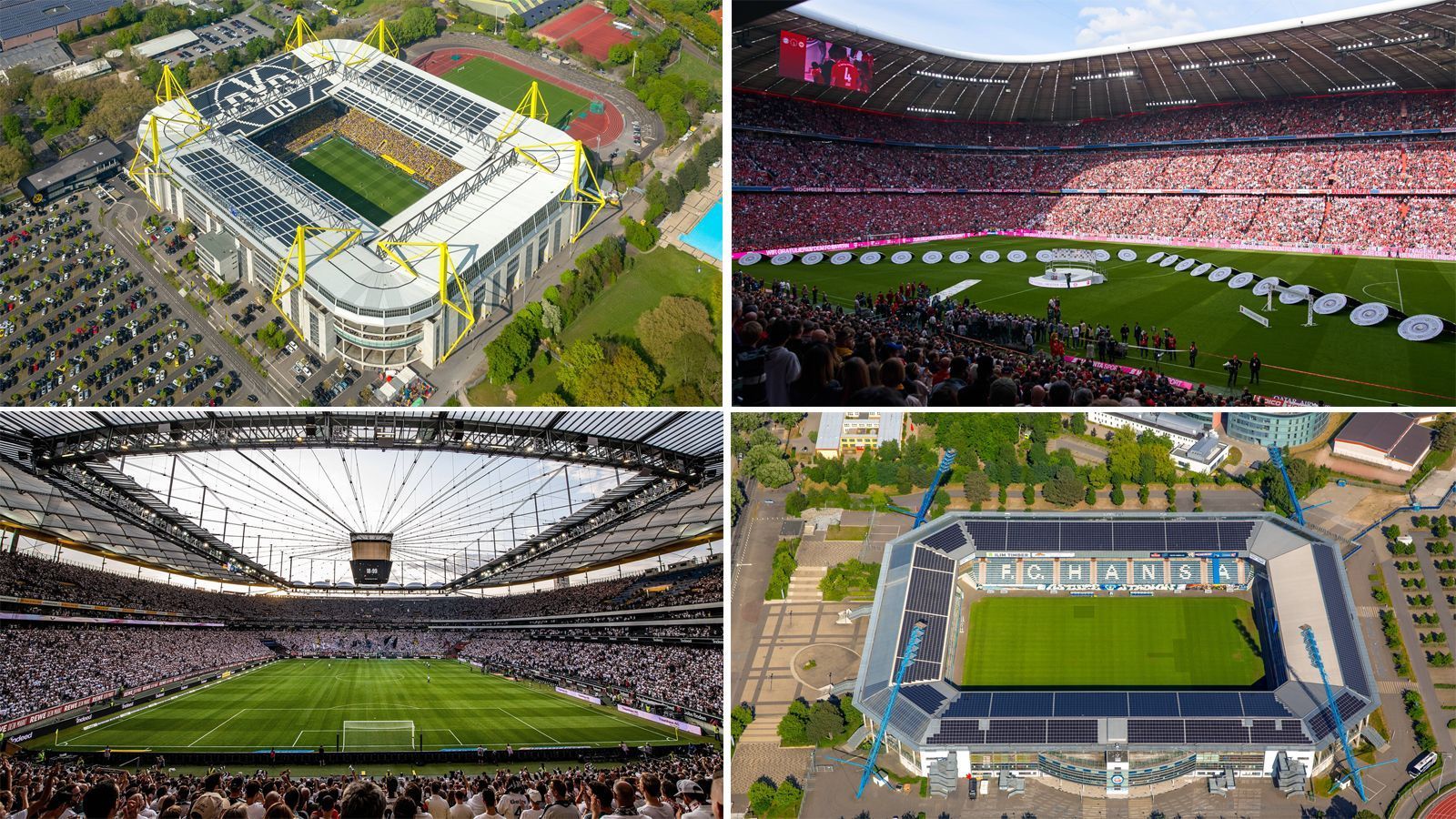 
                <strong>Das sind die beliebtesten Stadien in Deutschland</strong><br>
                Zigtausend Fußballfans bewerten über Google die Erlebnisse in den Stadien. Das Verbraucherportal "testberichte.de" hat anhand der Rezensionen ein Ranking der beliebtesten Stadien der drei deutschen Profiligen aufgestellt. Bei gleicher Durchschnittsnote gibt die Anzahl der abgegebenen Bewertungen den Ausschlag. ran.de zeigt die Top 20.
              