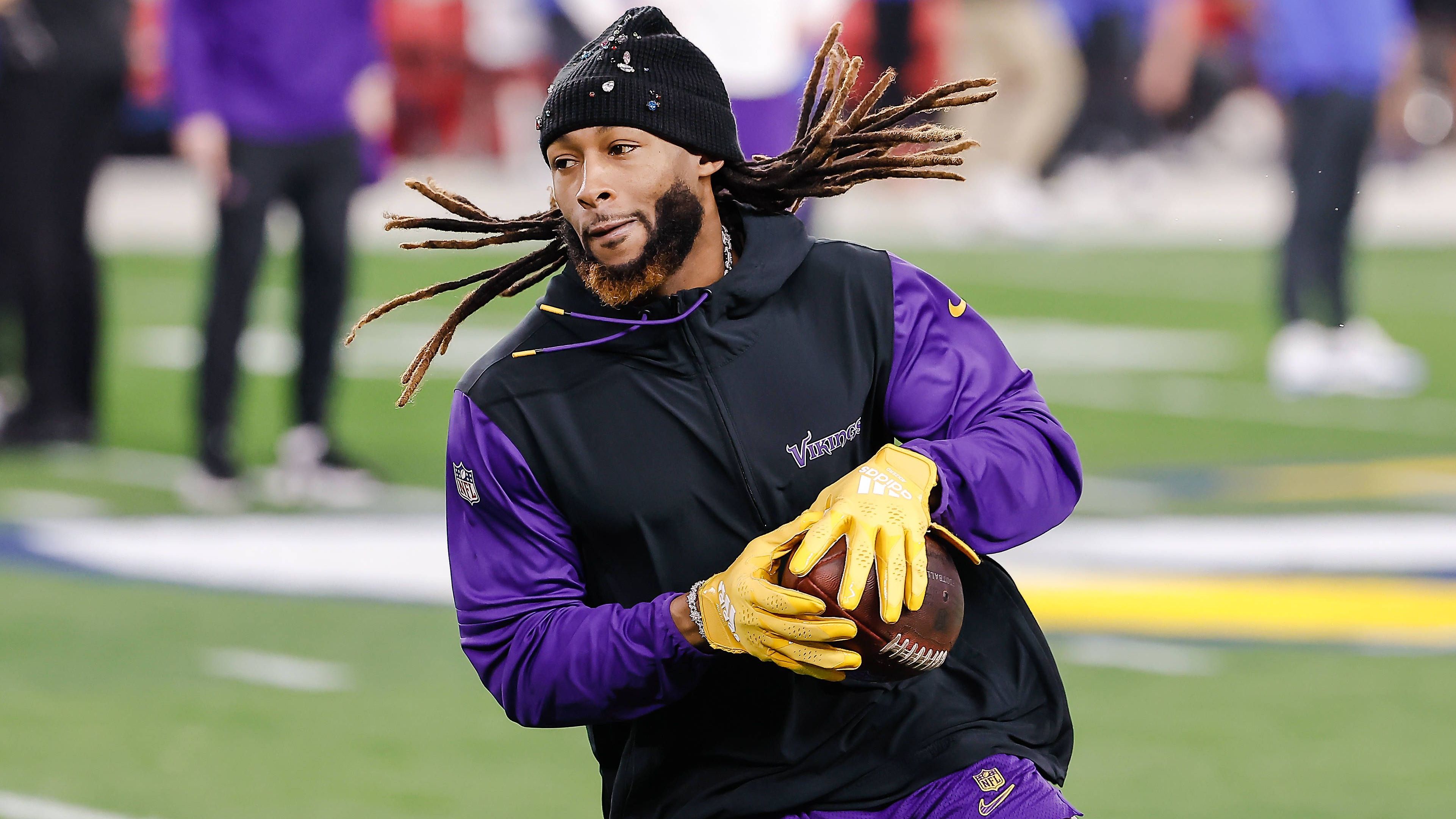 <strong>Platz 28: Aaron Jones</strong><br>Alter: 30<br>Position: Running Back<br>Team: Minnesota Vikings