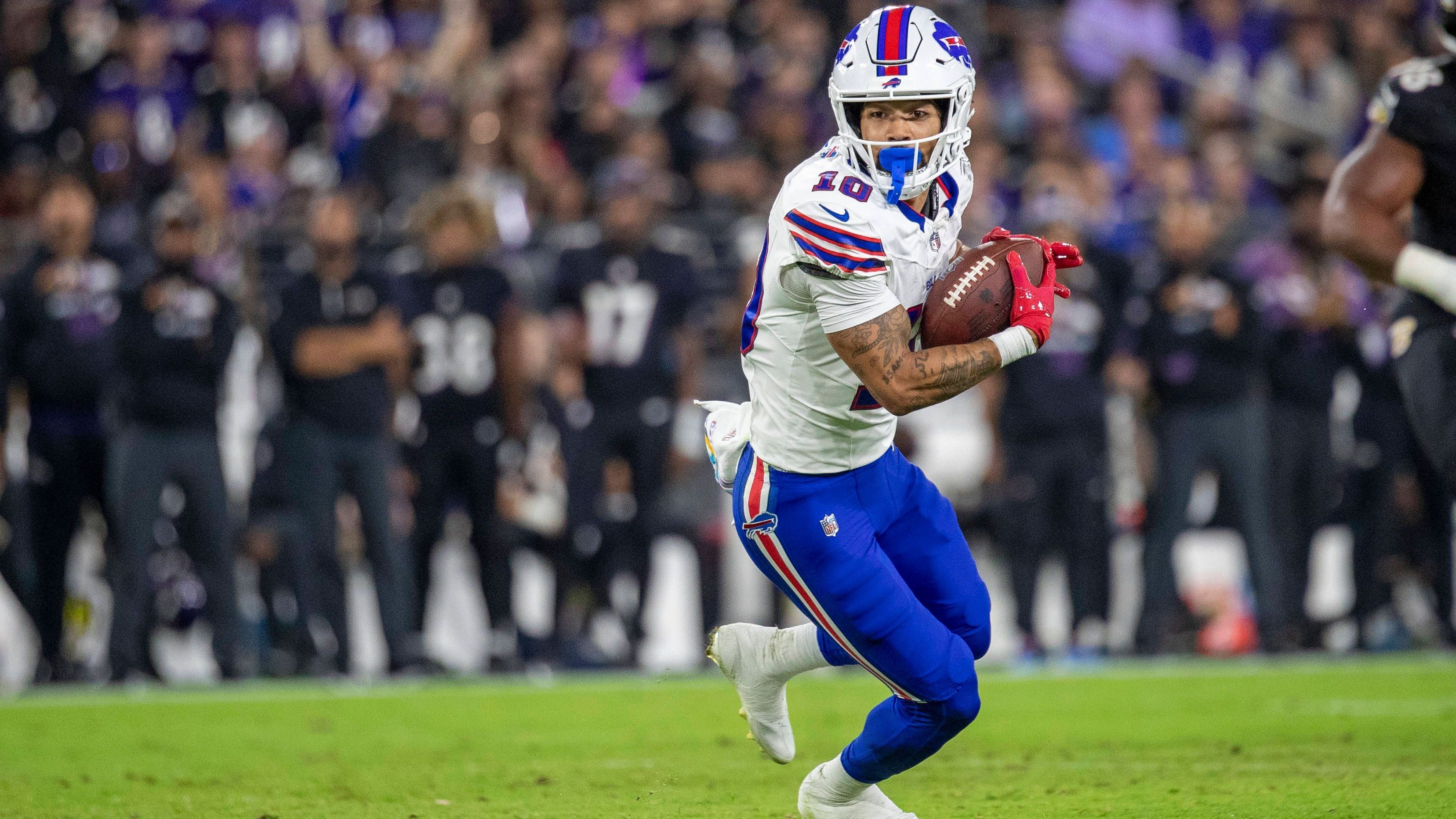 <strong>Khalil Shakir (Buffalo Bills)</strong><br>Bittere Pille für Josh Allen. Khalil Shakir, bislang die zuverlässigste Anspielstation des Bills-Quarterbacks, war in Woche 5 gegen Houston nicht mit dabei. Der Wide Receiver laboriert an einer Knöchelverletzung.