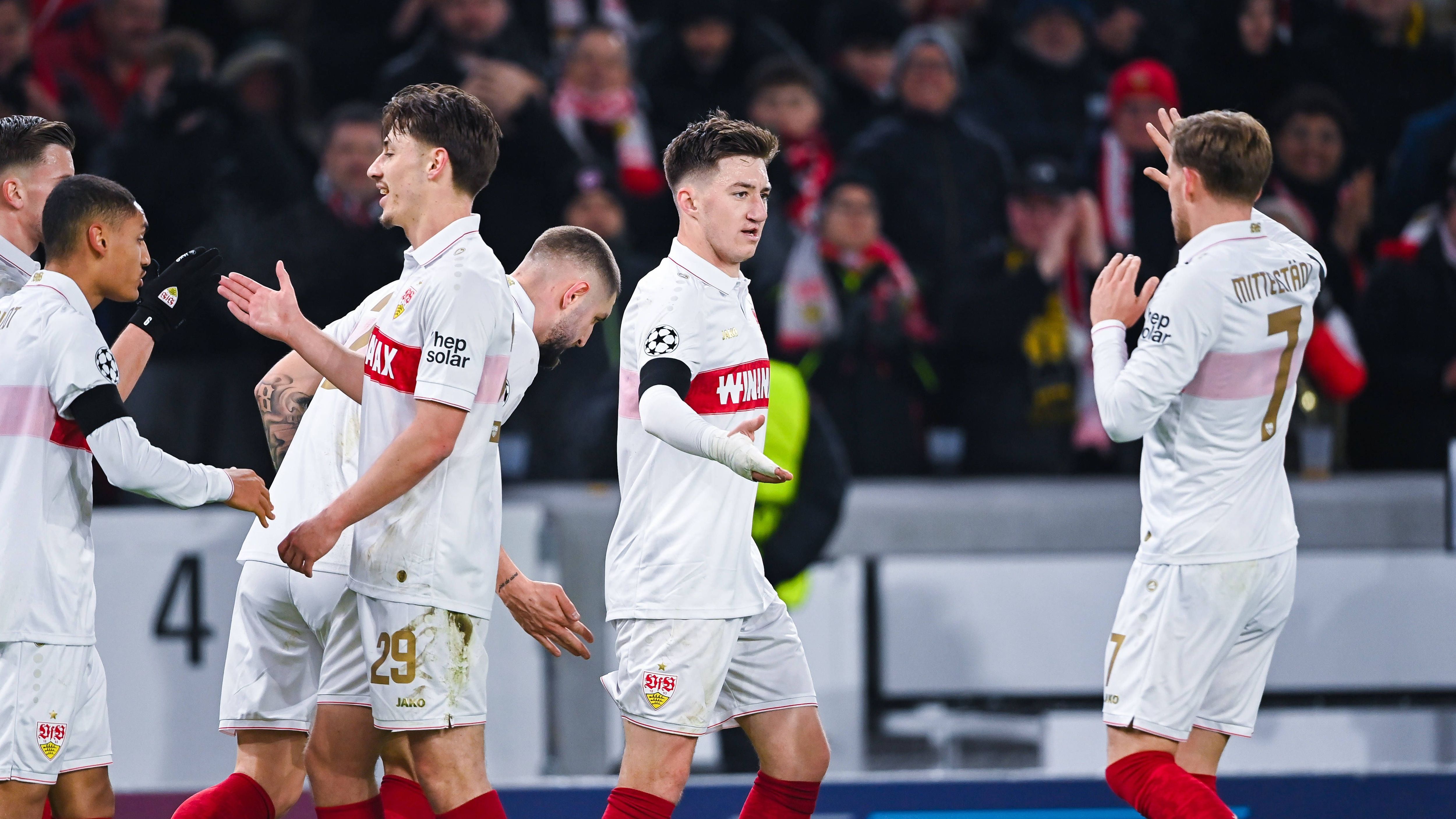 <strong>Platz 23: VfB Stuttgart (aktueller Tabellenplatz: 26)</strong><br>• Achtelfinale - 27 %<br>• Viertelfinale - 9 %<br>• Halbfinale - 3 %<br>• Finale - 1 %<br>• Sieg - 0,3 %