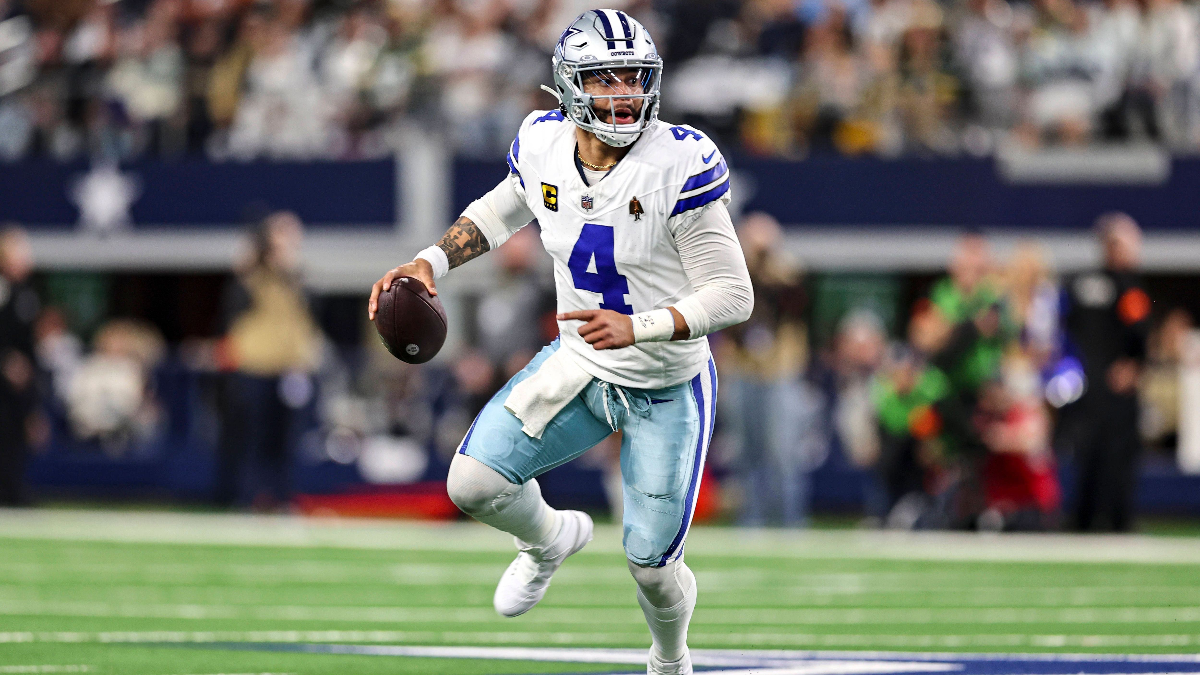 <strong>Platz 7: Dak Prescott - 296,3 Millionen US-Dollar</strong><br>Position: Quarterback<br>Team: Dallas Cowboys (aktuell)