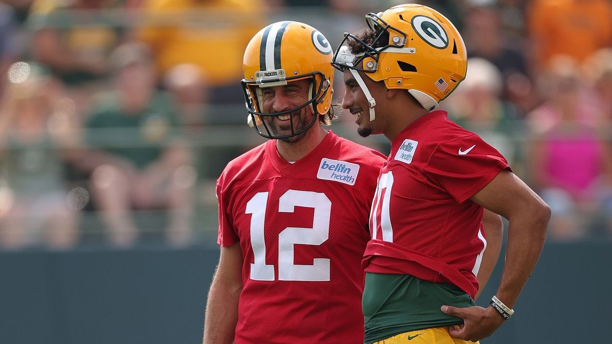 Aaron Packers und Jordan Love
