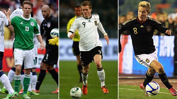 
                <strong>Platz 8 (geteilt): 1. FSV Mainz 05 (vier Debütanten)</strong><br>
                Platz 8 (geteilt): 1. FSV Mainz 05 (vier Debütanten). Neben den "Bruchweg Boys" Lewis Holtby und Andre Schürrle schaffte auch Nicolai Müller (li.) als Mainzer Spieler den Sprung ins Nationalteam. Festgespielt hat sich aber nur der heutige Wolfsburger Schürrle, der sich auch Weltmeister nennen darf. 2006 debütierte der mittlerweile nicht mehr aktive Manuel Friedrich.
              