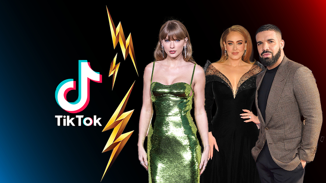 Schlechte Nachricht für die Fans von Taylor Swift, Drake und Adele: Ihre Songs sind künftig nicht mehr auf TikTok verfügbar.
