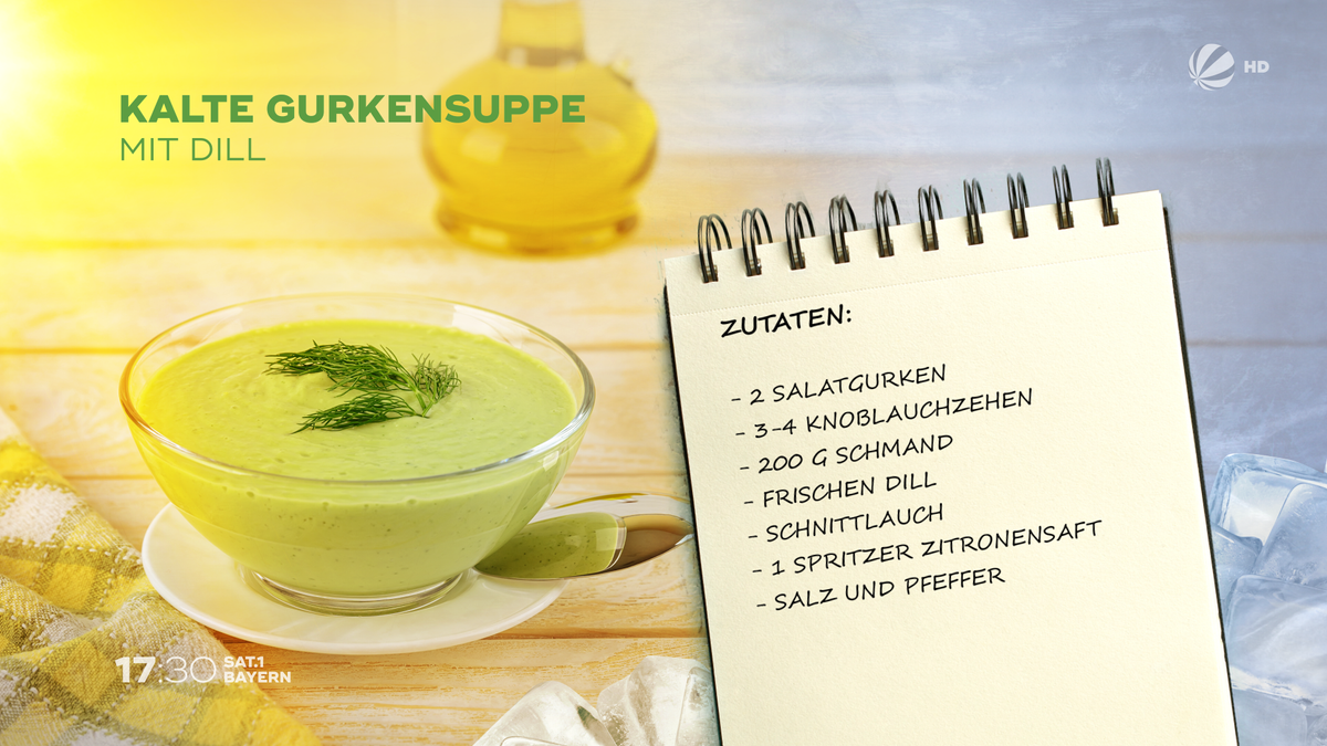 Rezept kalte Gurkensuppe