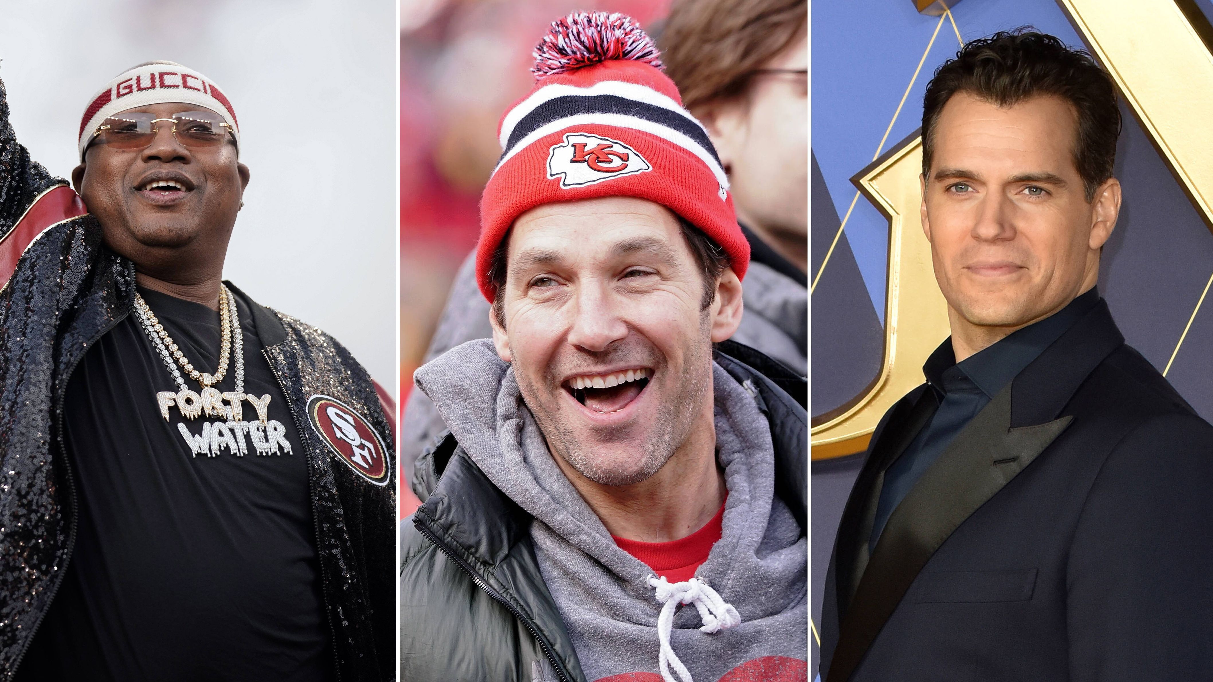 <strong>Super Bowl 2024: Die Promi-Fans der Chiefs und der 49ers</strong><br>
                Beim Super Bowl 2024 zwischen den Kansas City Chiefs und den San Francisco 49ers werden auch zahlreiche Promis den beiden Finalisten die Daumen drücken - von Paul Rudd über Henry Cavill bis hin zu Brad Pitt. <strong><em>ran</em></strong> zeigt euch die Promi-Fans der Chiefs und der "Niners".