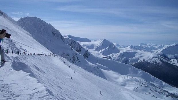 Skifahren-Gletscher