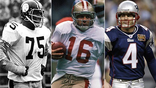 
                <strong>Das Golden Team der NFL</strong><br>
                Das Golden Team der NFL: Anlässlich des Super Bowl 50 (am 7. Februar ab 23:15 Uhr live in SAT.1 und auf ran.de) haben Mitglieder der Pro Football Hall Of Fame das Golden Team zusammengestellt. In die Mannschaft gewählt wurden die Spieler, die auf ihren Positionen beim Super Bowl die besten Leistungen ablieferten.
              