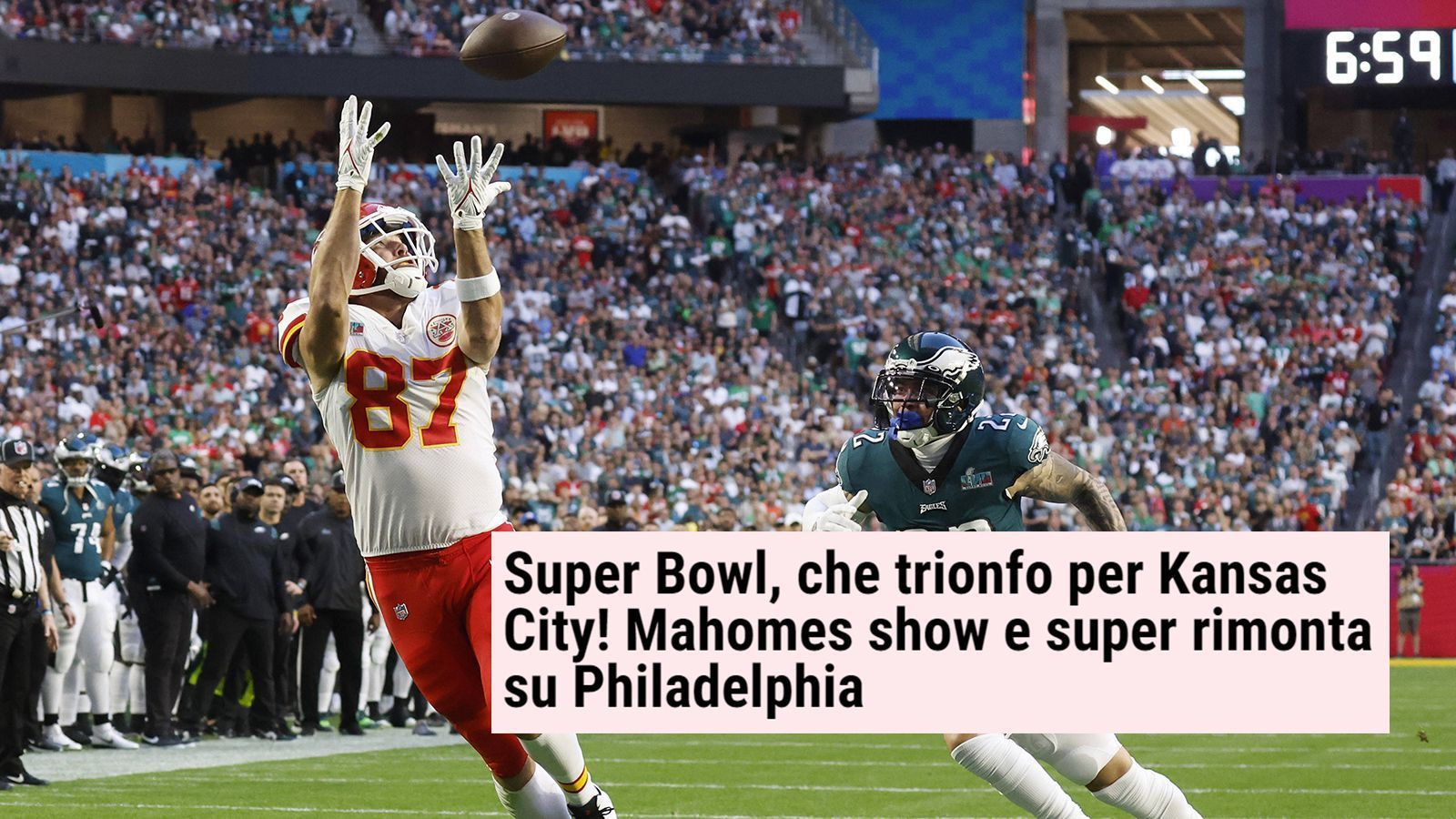 
                <strong>La Gazzetta dello Sport (Italien)</strong><br>
                "Super Bowl, was für ein Triumph für Kansas City! Mahomes-Show und Super-Comeback gegen Philadelphia."
              