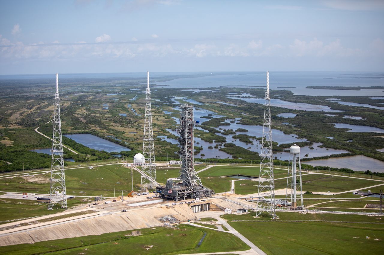 Der legendäre NASA-Startplatz 39B in Florida. Hier hoben einst die Mondraketen ab. So etwas in klein wünscht sich die deutsche Industrie.