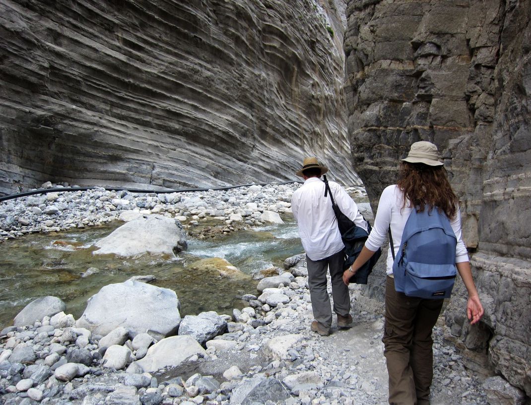 An engen Stellen der Schlucht kann das Wasser im Winter meterhoch steigen. (Archivbild)