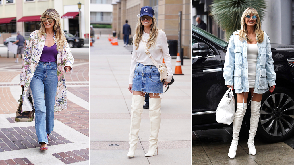 Heidi Klum in coolen Jeans-Looks: Die entspannten Alltags-Outfits der ...