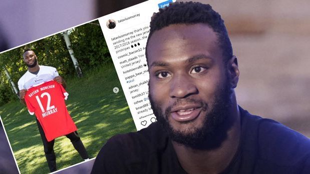 <strong>Latavius Murray</strong><br>
                Der Running Back, der in der kommenden Saison für die Buffalo Bills spielt, hatte schon im Januar 2017 im <em><strong>ran</strong></em>-Interview gesagt: "Ich bin ein großer Fußball-Fan." Zum Gespräch mit Netman Icke Dommisch erschien er damals im Bayern-Trikot. Im Sommer 2017 schickten ihm die Bayern ihr damals aktuelles Shirt zu.