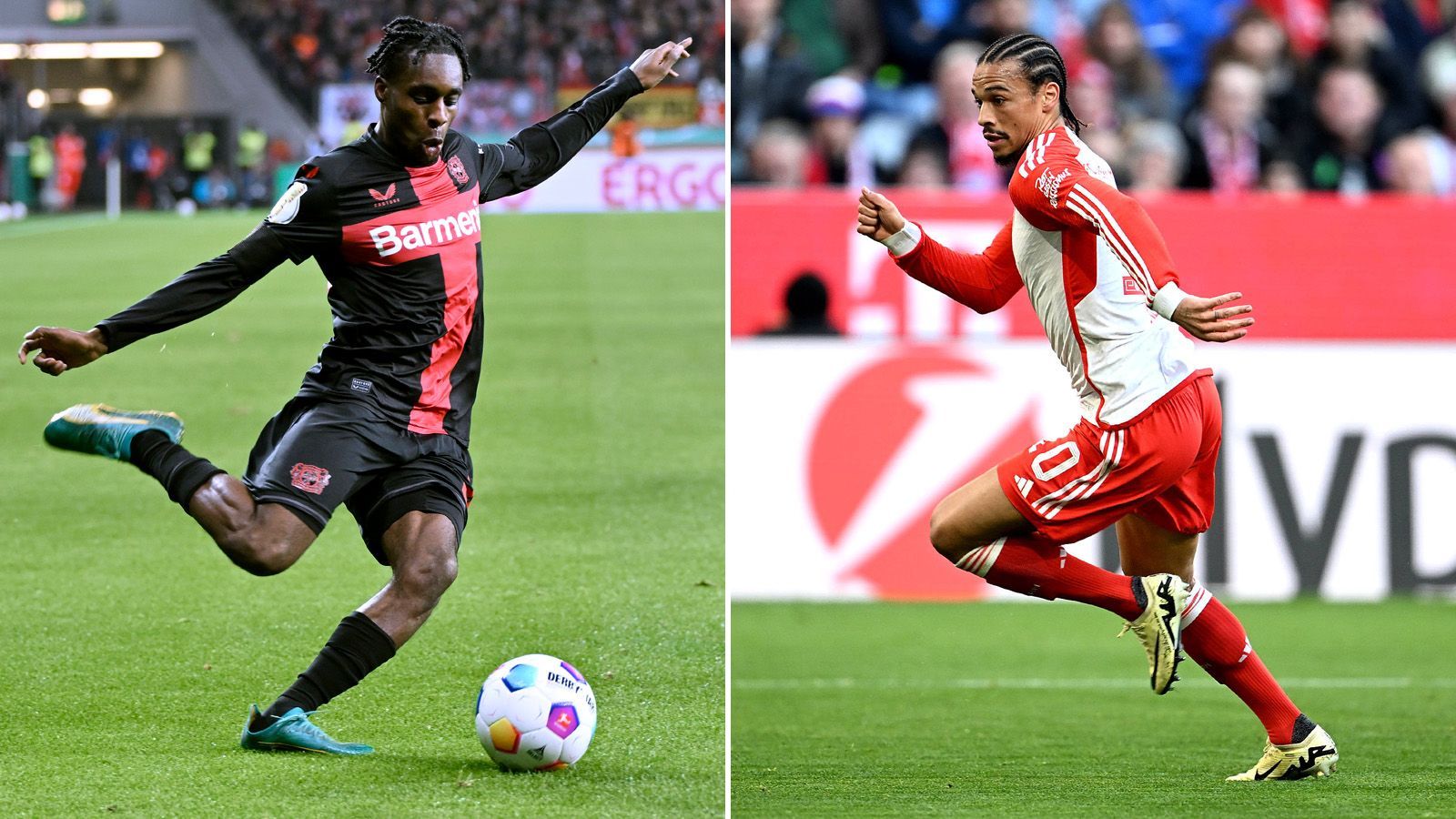 <strong>Jeremie Frimpong vs. Leroy Sane</strong>&nbsp;<br>Beide spielen herausragende Saisons. Sane ist neben Kane zweifelsohne der beste Bayern-Star bislang. Aufgrund seines offensiven Outputs (8 Tore, 12 Assists) entscheidet Sane auch das Duell mit Frimpong (5 Tore, 7 Assists) für sich. Auch wenn man dabei berücksichtigen muss, dass seine Rolle auch offensiver ausgerichtet ist. <strong>Leverkusen - Bayern 5:5</strong>