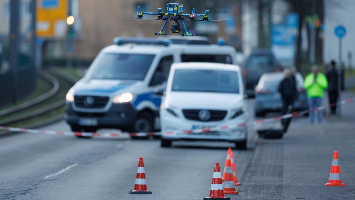 Großeinsatz der Polizei am Landgericht in Bielefeld