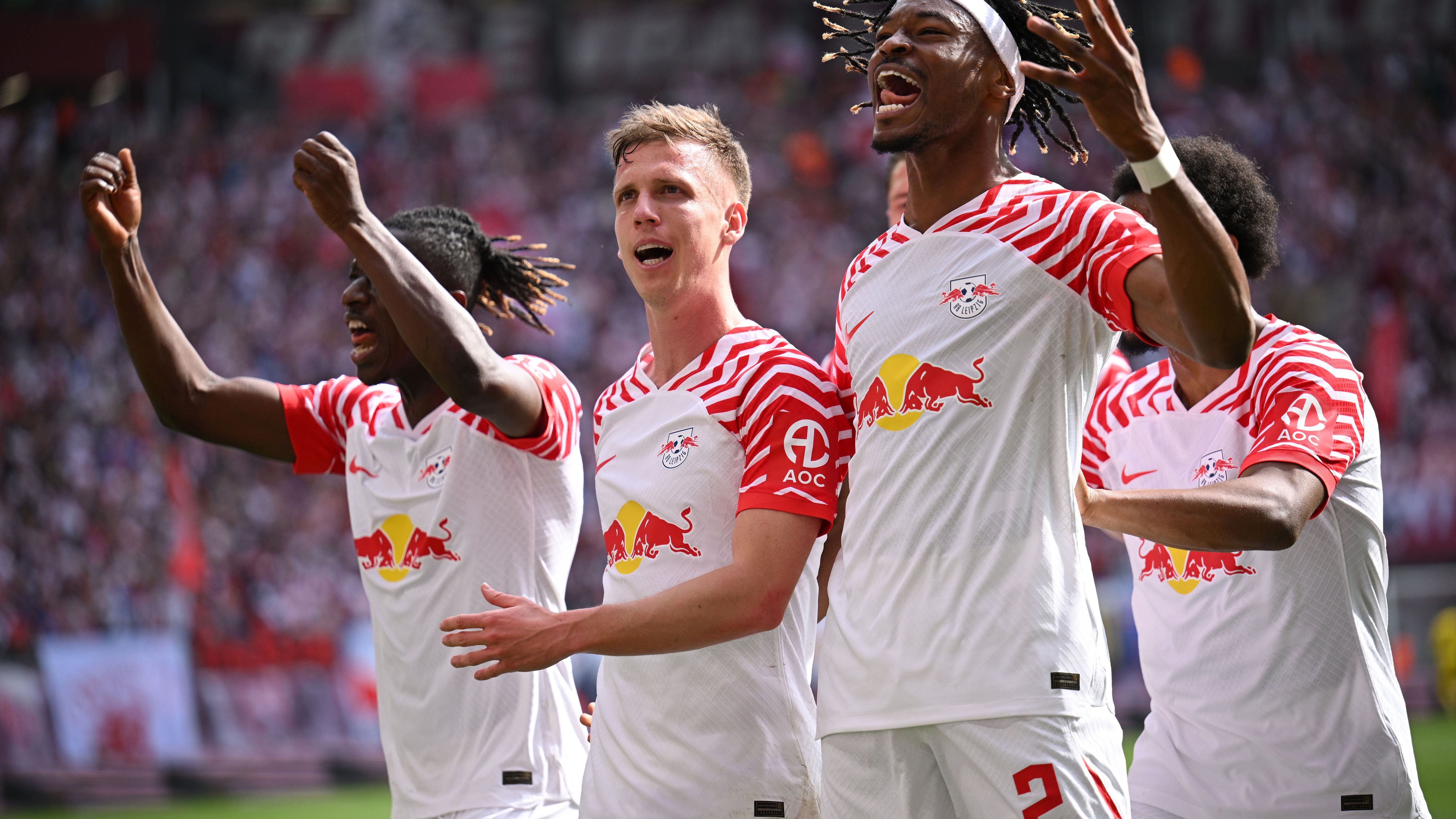 <strong>4. Platz: RB Leipzig: (59 Punkte, +35 Tore)</strong><br>31. Spieltag: Borussia Dortmund (H, 5.)<br>32. Spieltag: TSG Hoffenheim (A, 9.)<br>33. Spieltag: Werder Bremen (H, 11.)<br>34. Spieltag: Eintracht Frankfurt (A, 6.)