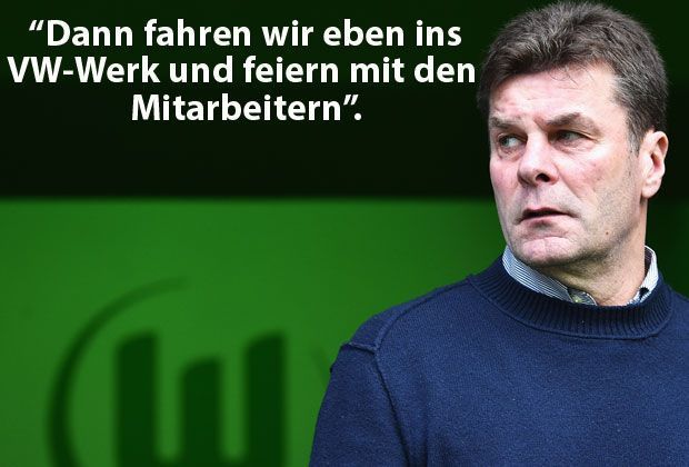 
                <strong>Dieter Hecking</strong><br>
                ...was Wolfsburg-Trainer Dieter Hecking ironisch kontert.
              