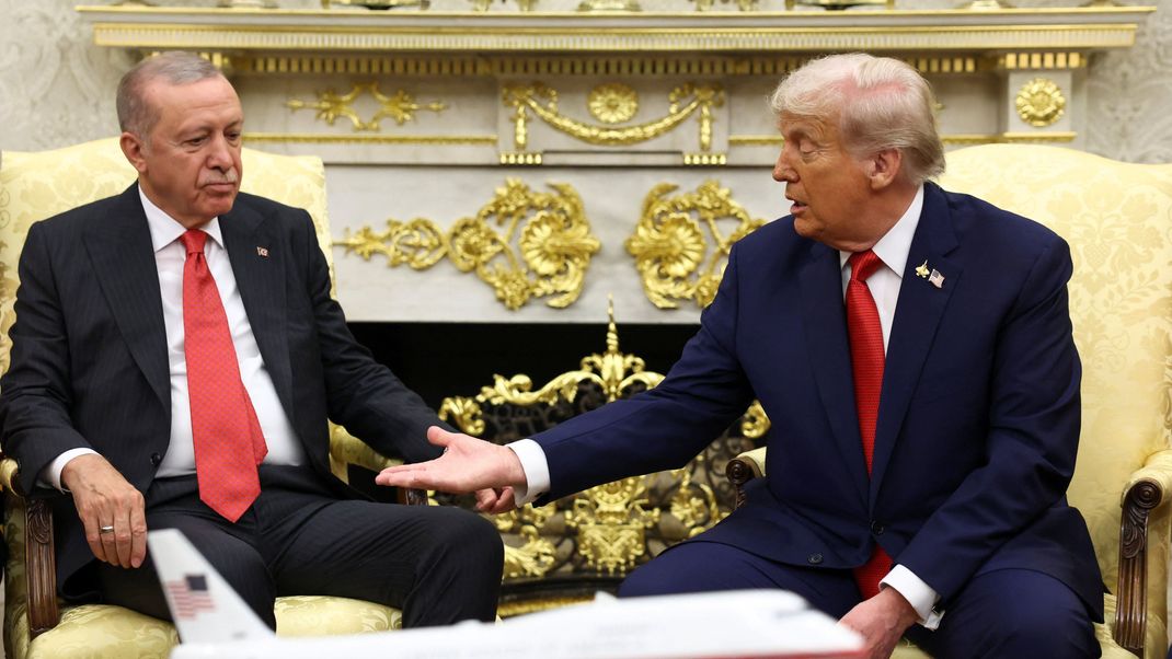 US-Präsident Donald Trump und der türkische Präsident Recep Tayyip Erdogan bei ihrem Treffen im Weißen Haus

