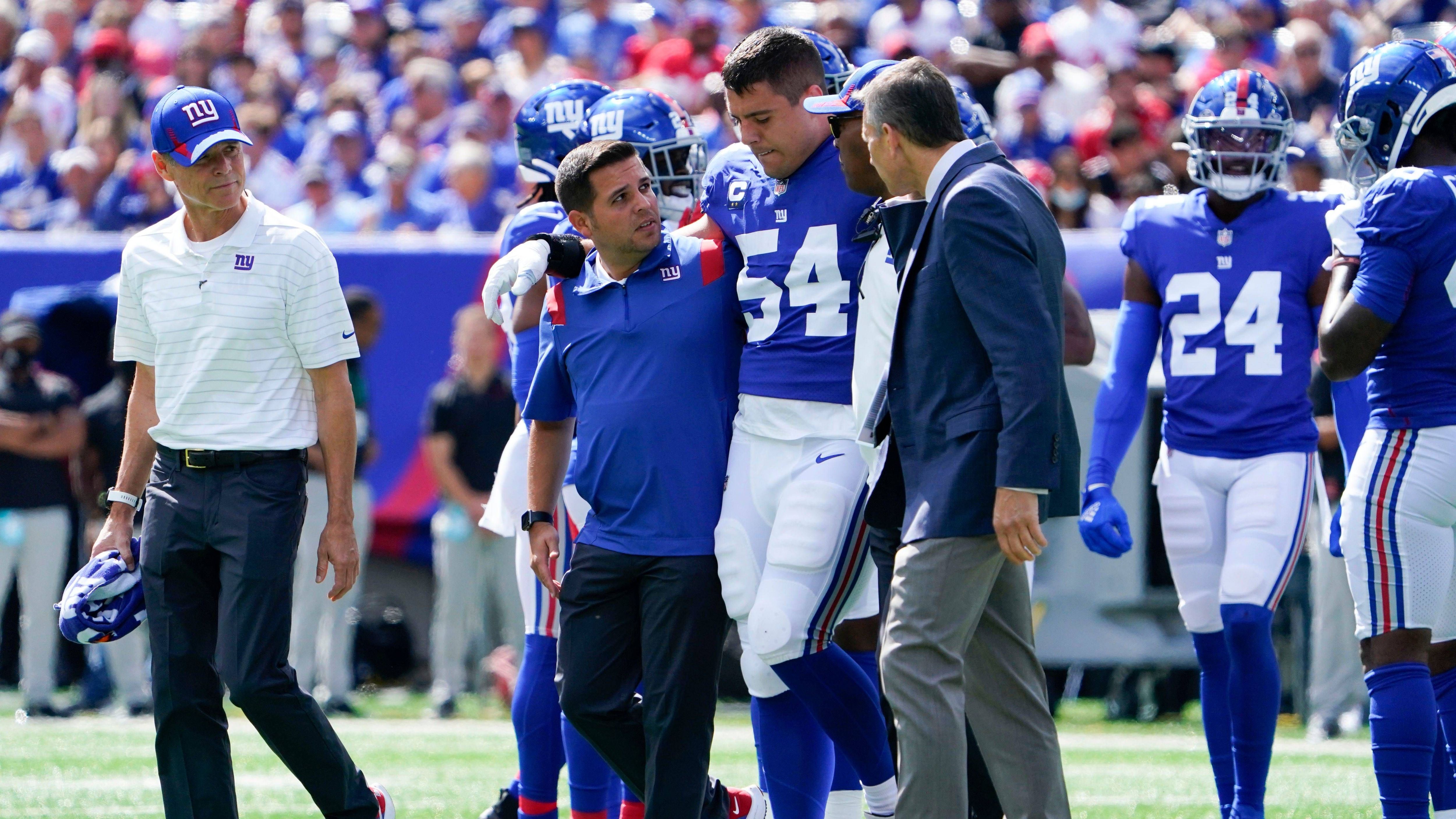 <strong>Blake Martinez (LB, New York Giants)</strong><br>Kreuzbandriss<br>2021 im Spiel gegen die Atlanta Falcons