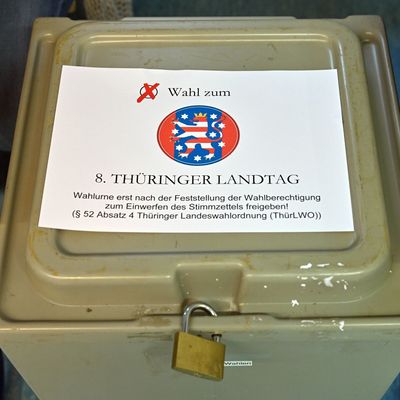 Landtagswahl Thüringen – Wahllokal