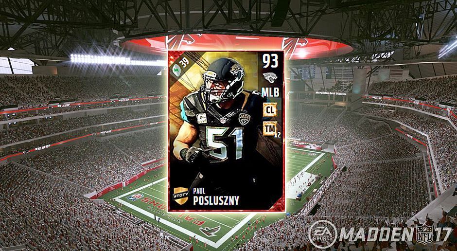 
                <strong>Middle Linebacker: Paul Posluszny</strong><br>
                Middle Linebacker: Paul PoslusznyTeam: Jacksonville JaguarsGesamt-Stärke: 93
              