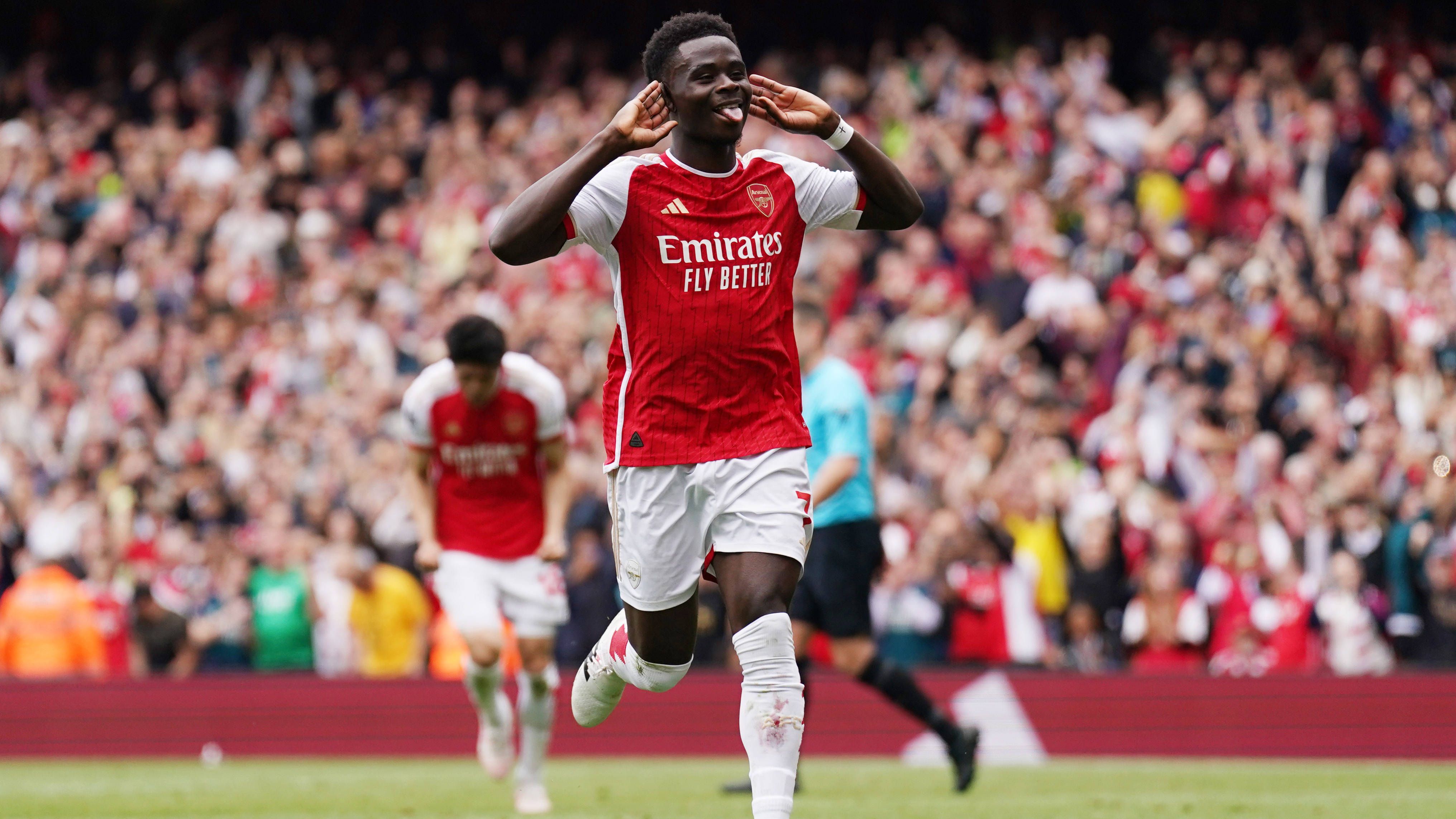 <strong>Platz 5: Bukayo Saka - Marktwert 140 Millionen Euro</strong><br>Alter: 22<br>Verein: FC Arsenal&nbsp;