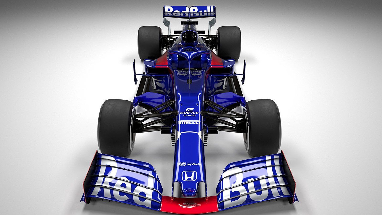 
                <strong>Formel-1-Autos 2019: Red Bull Toro Rosso Honda</strong><br>
                Farblich lässt sich beim Toro Rosso - der kleinen Schwester des Red Bull - keinerlei Veränderung zur Vorsaison feststellen. Das Team des Österreichers Franz Tost geht in sein zweites Jahr der Partnerschaft mit Honda. Diese Ehe soll in diesem Jahr für einen spürbaren Aufschwung sorgen.
              