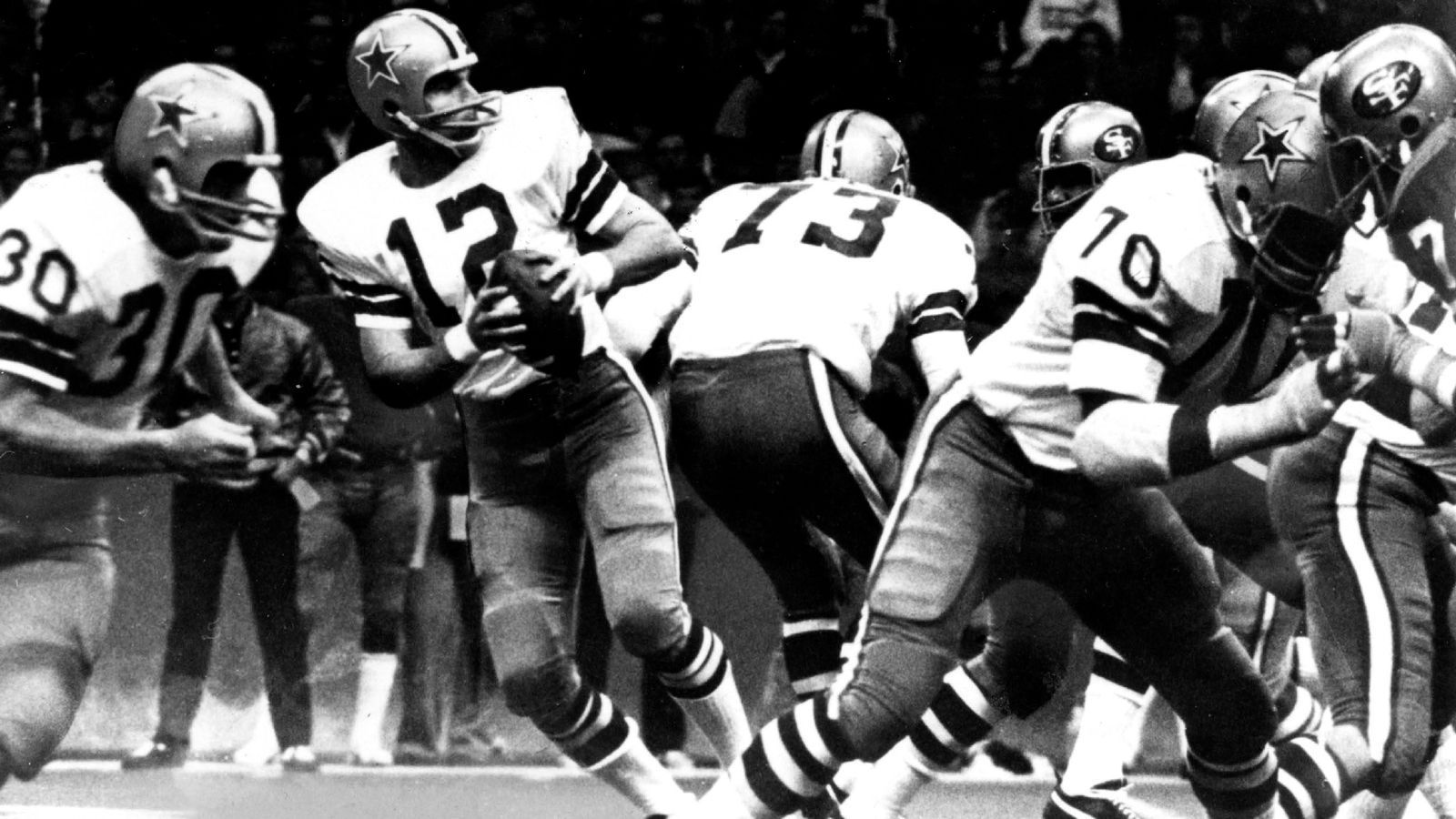 
                <strong>Dallas Cowboys</strong><br>
                6 Spielzeiten: 1968 bis 1973
              