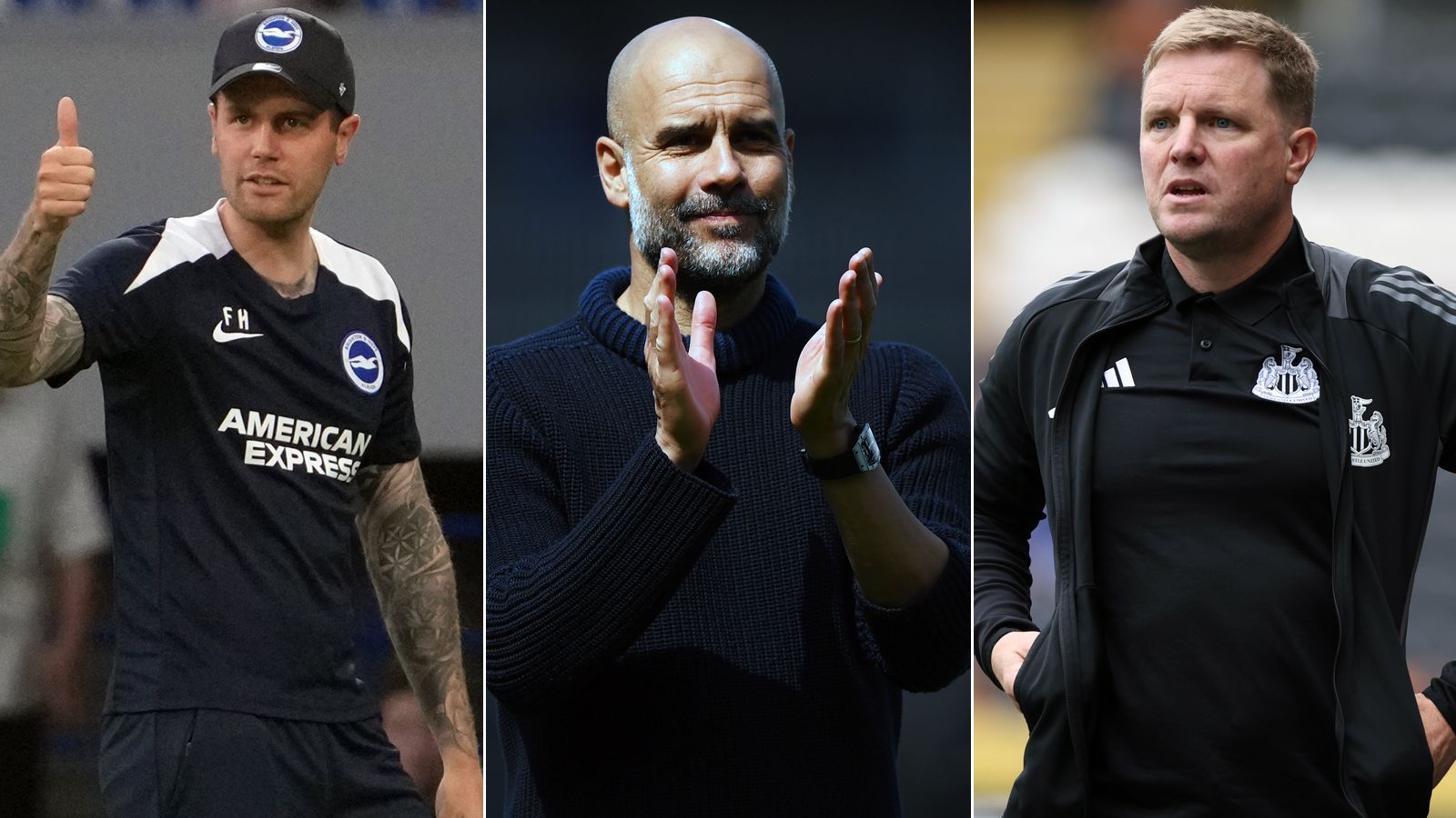 <strong>Premier League: Entlassungs-Quoten der Trainer vor der Saison 2024/25</strong><br>Welcher Trainer fliegt in der Premier-League-Saison als Erster? <strong><em>ran</em></strong> zeigt die Quote auf die erste Trainer-Entlassung der Saison 2024/25. (Quelle: Betfair). Die Quote ist gleichbedeutend mit dem Gesamtertrag bei einem Einsatz von einem Euro.