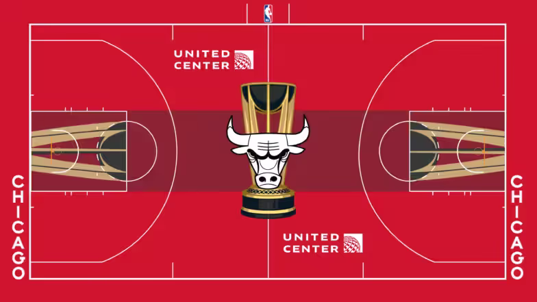 <strong>Chicago Bulls<br></strong>In stechendem Rot - wie auch sonst - werden die Chicago Bulls ihre Heimspiele austragen, allerdings mit weißem Bullen in der Mitte.