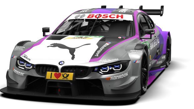 
                <strong>Joel Eriksson (BMW)</strong><br>
                Zwei neue Fahrer hat BMW für die DTM-Saison 2018. Zum einen ist das der Schwede Joel Eriksson, dessen Auto eine für BMW neue Kombination aus grau, weiß und lila trägt. Dazu prangt auf der Motorhaube das Puma-Logo.
              