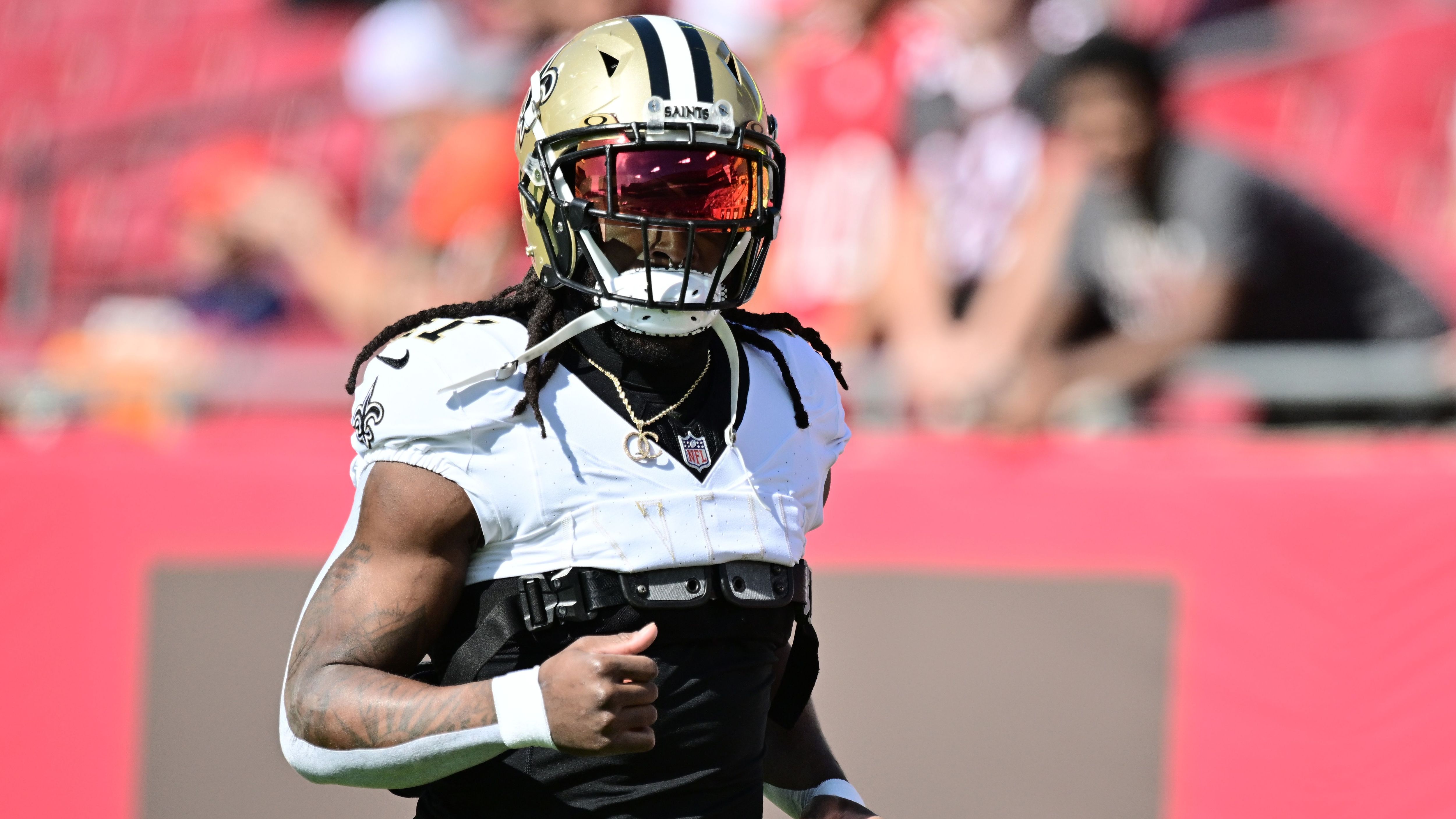 <strong>Alvin Kamara&nbsp;(New Orleans Saints)</strong><br>Geldstrafe: 180.000&nbsp;US-Dollar<br>Grund: Persönliches Benehmen