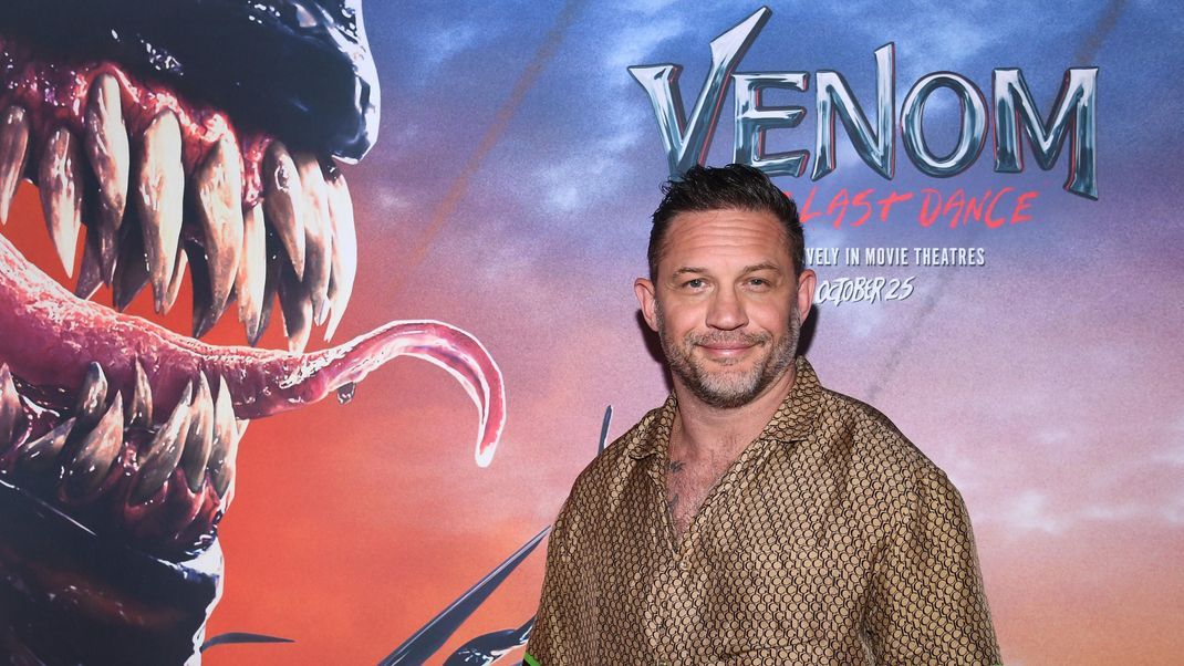 Schauspieler Tom Hardy auf der Premiere von "Venom: The Last Dance" in New York.