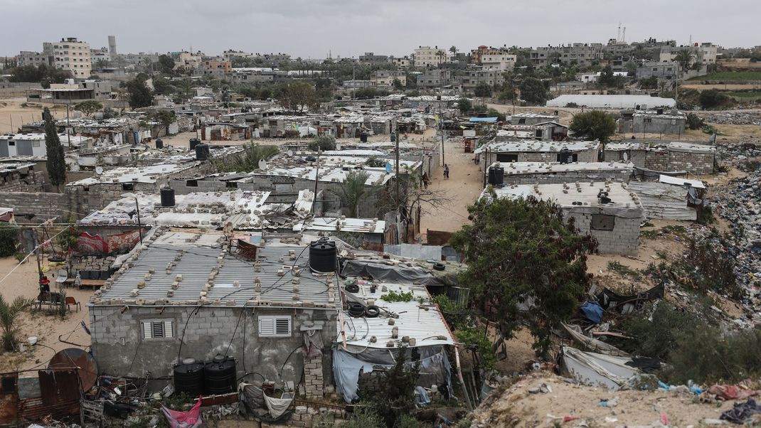 Viele Menschen innerhalb des Gazastreifens leben in Flüchtlingscamps wie diesem hier.