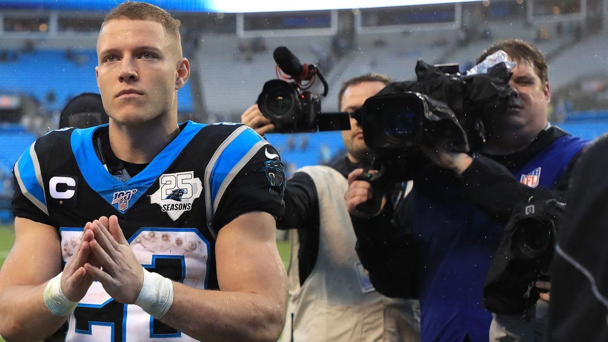 Christian McCaffrey in fast leerem Stadion