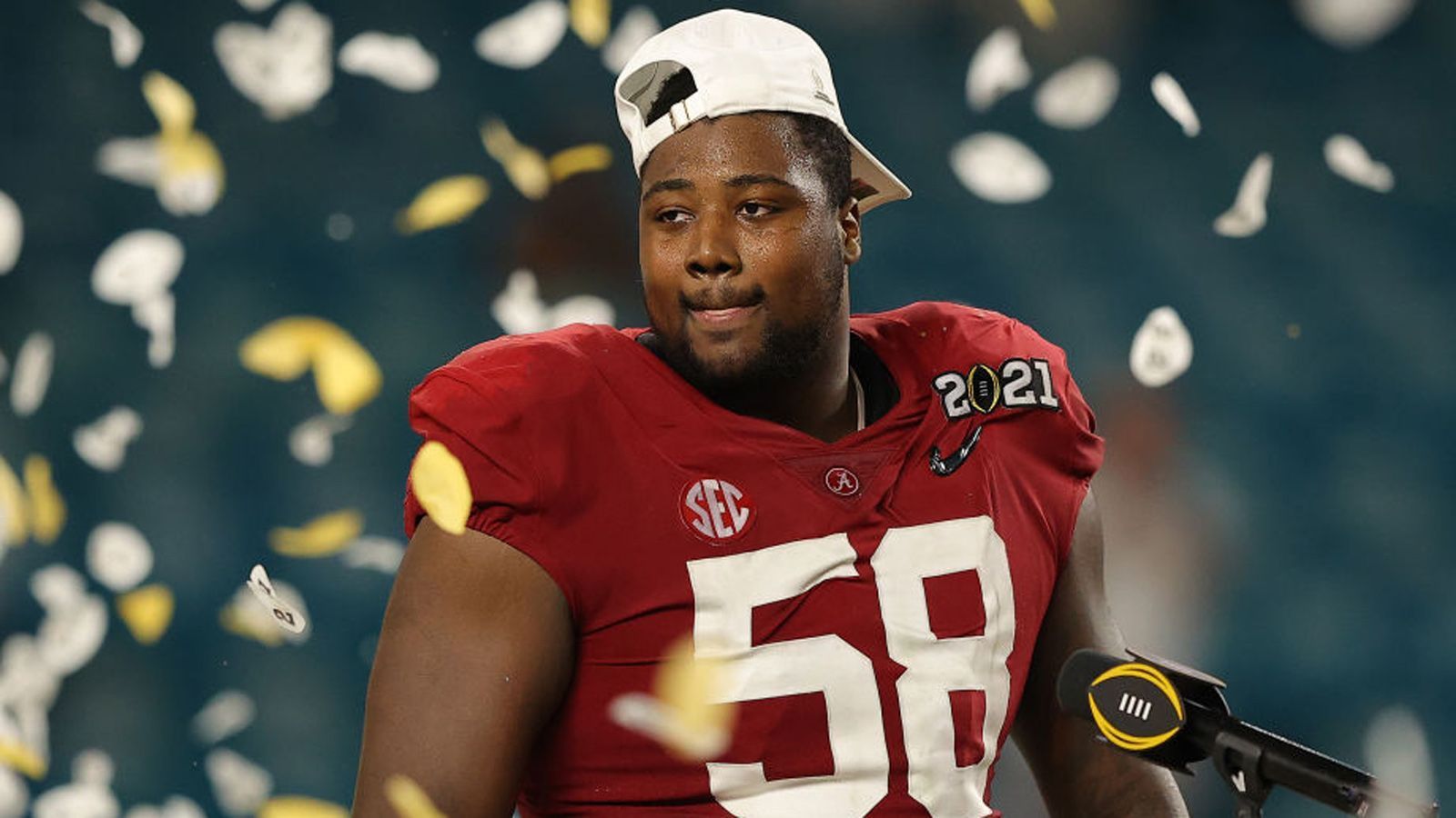 
                <strong>Pick 26: Cleveland Browns - Christian Barmore</strong><br>
                &#x2022; Defensive Tackle -<br>&#x2022; Alabama<br>
              