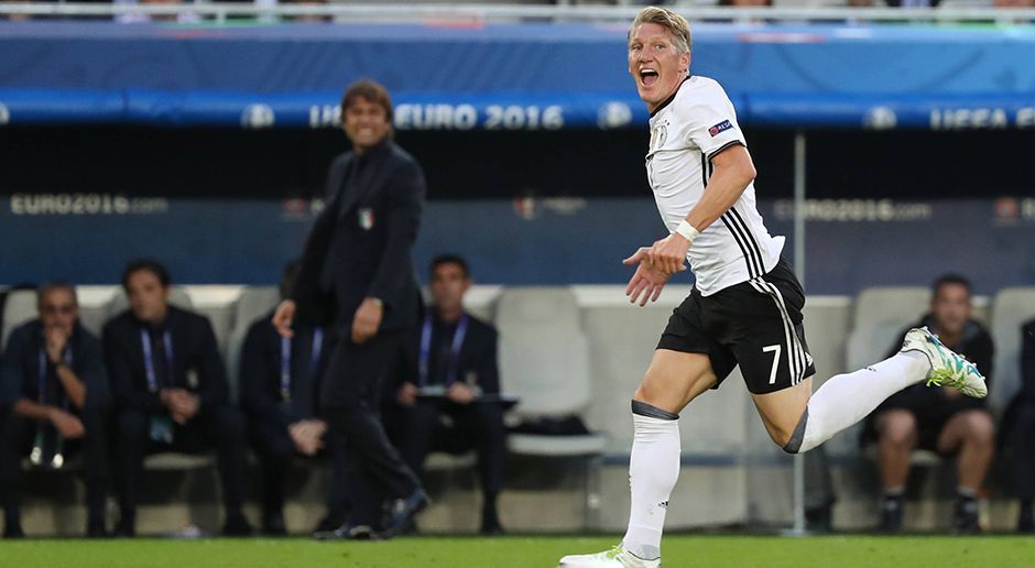 
                <strong>Bastian Schweinsteiger</strong><br>
                Bastian Schweinsteiger: Man hatte das Gefühl, als hätte der verdiente Krieger aus Brasilien eine Schlacht zu viel hinter sich. Er wurde von seinen Mitspielern nicht mehr so oft gesucht, manchmal wirkte er sogar verloren im deutschen Mittelfeld. Seine Zeit als Fixpunkt im deutschen Spiel scheint abgelaufen, das zeigte auch sein Elfmeter. Es ruft, wenn auch nicht sofort, der wohlverdiente DFB-Ruhestand. ran-Note: 4-
              