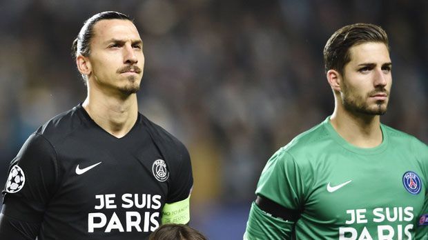 
                <strong>Paris Saint-Germain (Frankreich)</strong><br>
                Paris Saint-Germain (Frankreich): Nach Real Madrid macht auch der französische Meister in der Gruppe A die Qualifikation für das Achtelfinale klar. Damit dürfen Zlatan Ibrahimovic (li.) und Paris' deutscher Keeper Kevin Trapp weiter vom Titel in der Königsklasse träumen. 
              