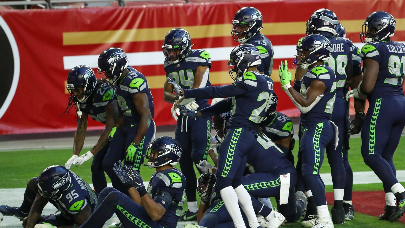 
                <strong>1. Seattle Seahawks</strong><br>
                Kilometer: 47.389Zeitzonen: 34
              