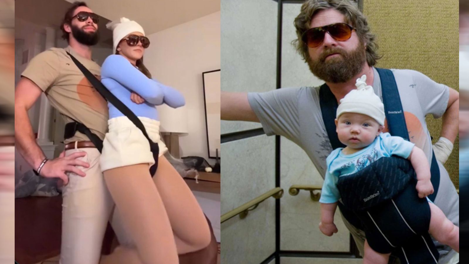 <strong>Dallas Goedert (Philadelphia Eagles)</strong><br>Der Tight End der Eagles hat sich Alan Garner aus "Hangover" als Vorbild genommen. Blieb nur noch der Part des Babys über, den seine Lebensgefährtin hervorragend spielt.