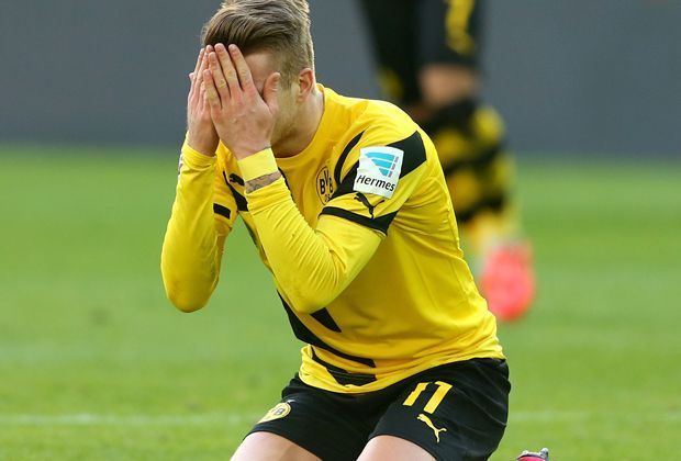 
                <strong>Ist es denn zu fassen?</strong><br>
                Dortmunds Starspieler kann sein Pech nicht fassen.
              