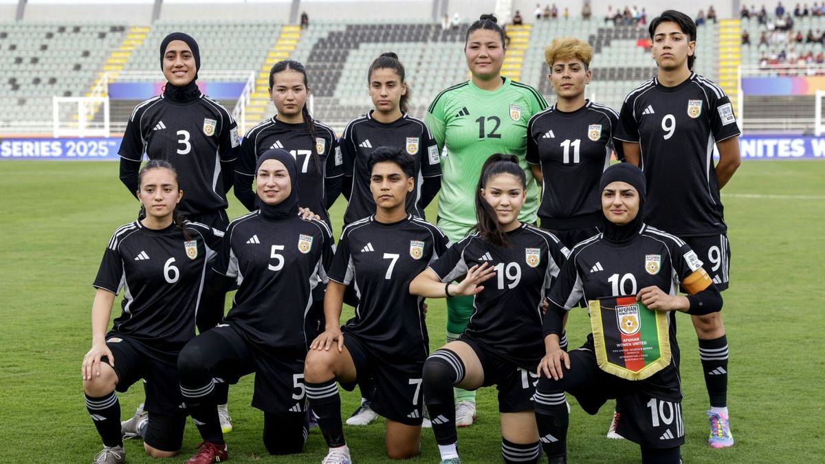 Das afghanische Team vor dem Anpfiff