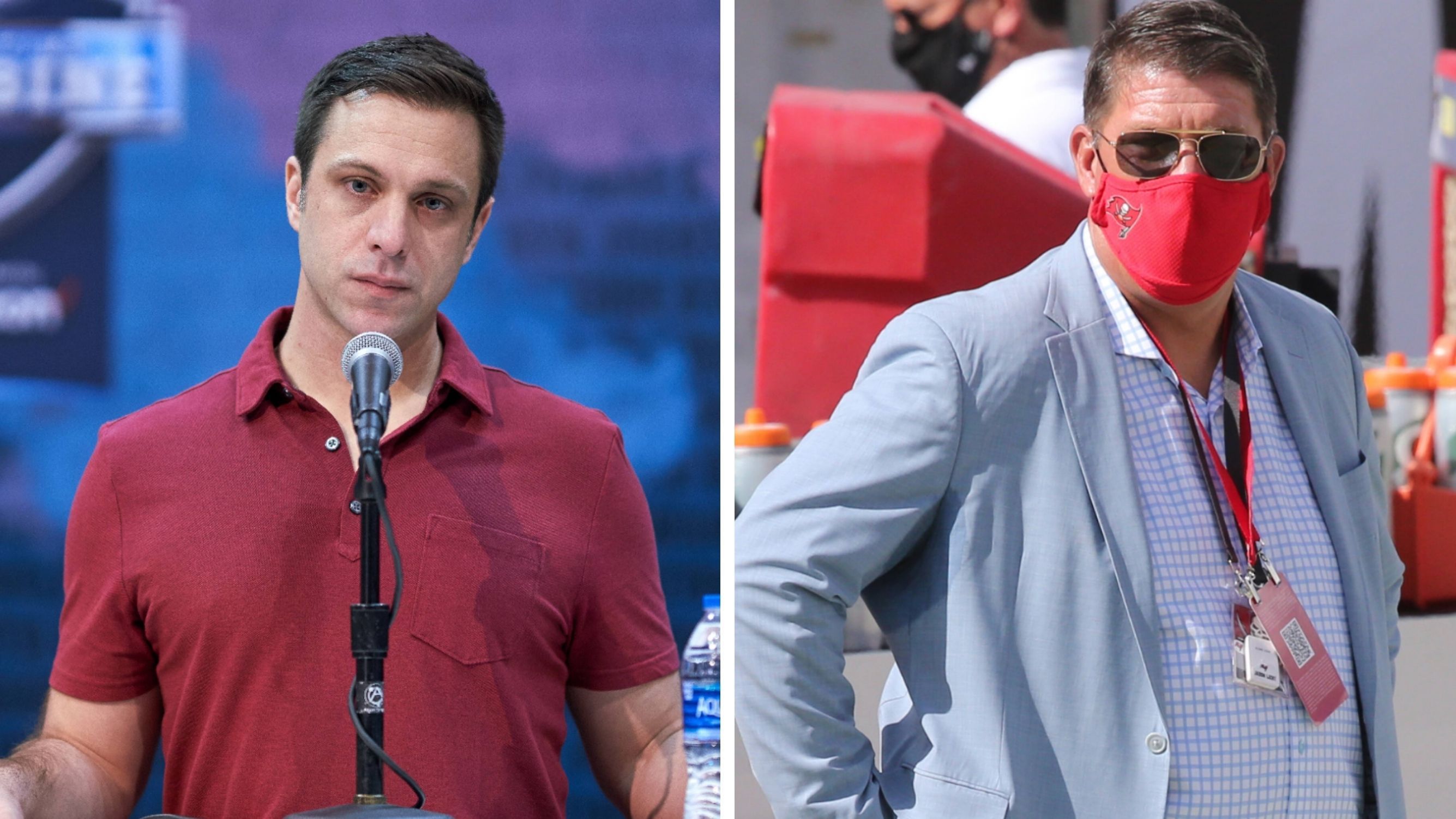 
                <strong>Nach dem Super Bowl: Die Baustellen der Tampa Bay Buccaneers und Kansas City Chiefs</strong><br>
                Nach dem Super Bowl ist in der NFL vor der Free Agency und dem Draft. Dort werden die General Manager der NFL Teams, und somit auch Brett Veach (l.) von den Kansas City Chiefs und Jason Licht von den Tampa Bay Buccaneers, wieder eine Menge Arbeit haben. Obwohl die Chiefs und die Bucs die beiden besten Teams der abgelaufenen Saison waren, haben auch sie einige Baustellen. ran.de zeigt, auf welche Positionen die beiden General Manager ein besonderes Augenmerk legen müssen.
              