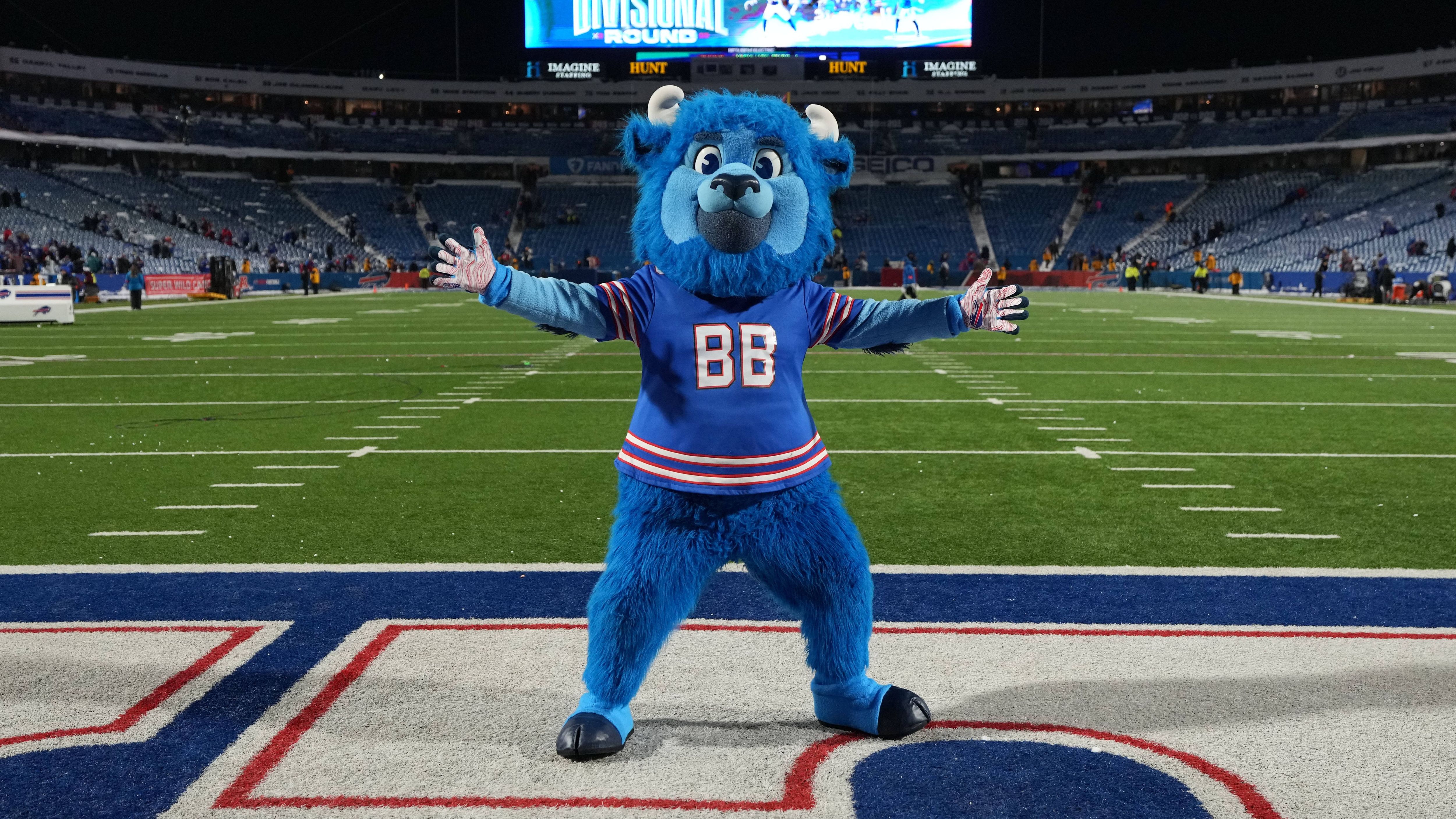 <strong>Buffalo Bills</strong><br>Offizielles Maskottchen: Billy Buffalo<br>ChatGPT: Stampede<br>Erklärung: kraftvoller Name, passend zum Buffalo-Image