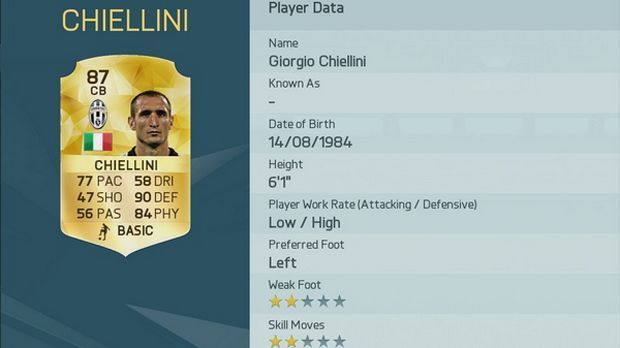 
                <strong>Giorgio Chiellini</strong><br>
                Abwehr: Giorgio Chiellini
              