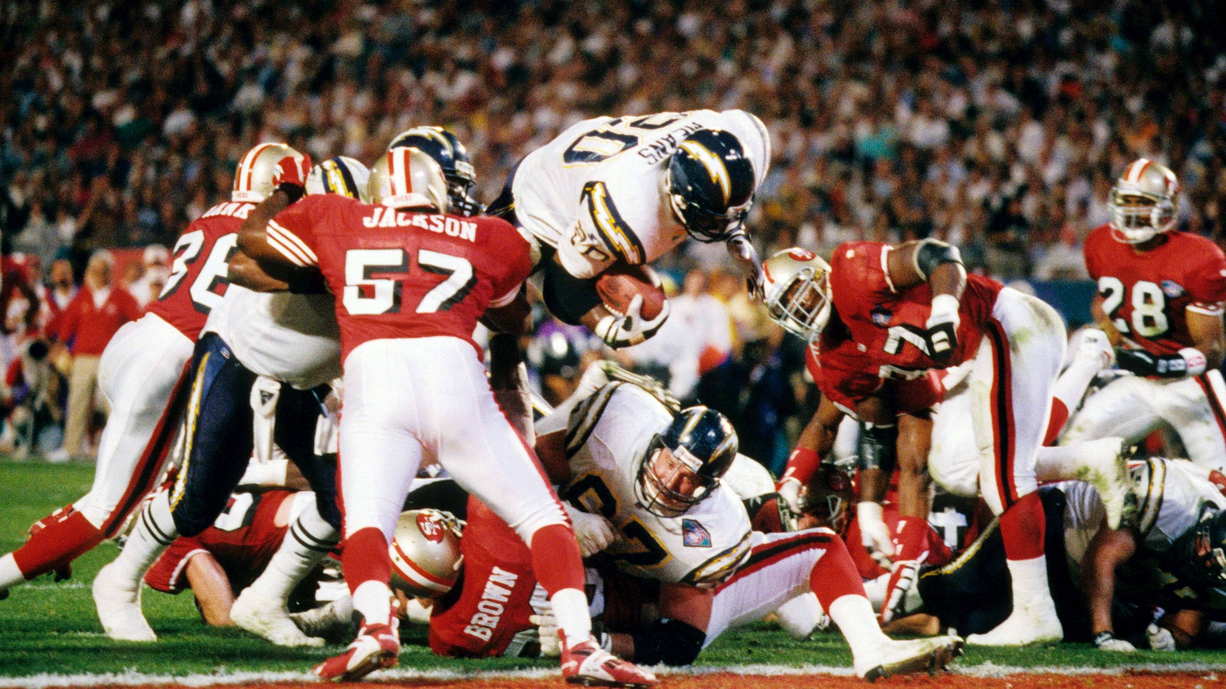 <strong>Platz 23: Los Angeles Chargers (damals noch in San Diego)</strong><br>Letzte Super-Bowl-Teilnahme: Saison 1994<br>Gegner: San Francisco 49ers<br>Ergebnis: 26:49