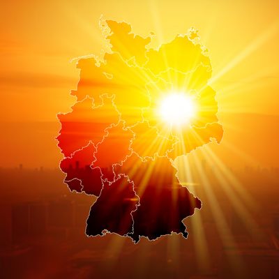 Sommer und Deutschland bei einer Hitzewelle