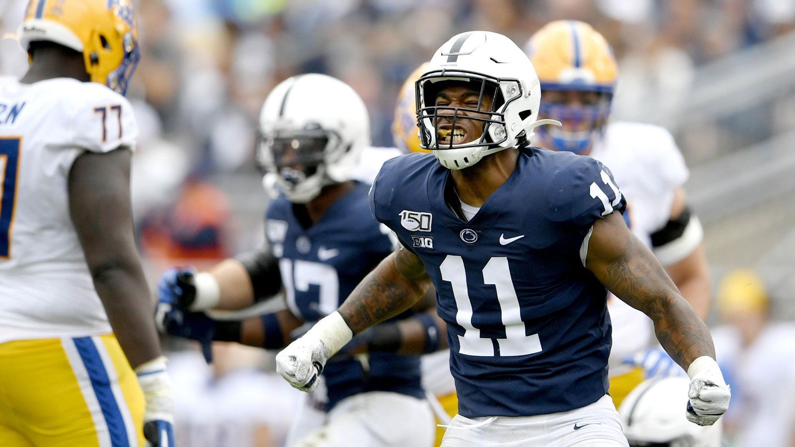 
                <strong>15. Pick: New England Patriots - Micah Parsons, LB</strong><br>
                Die New England Patriots haben das wohl größte Potenzial, den Draft richtig durcheinander zu wirbeln. Die Pats haben in der Free Agency schon ordentlich zugeschlagen. Für Quarterback Cam Newton gibt es trotz durchwachsener Leistungen aber noch keine starke Konkurrenz. Vielleicht traden die Patriots deshalb noch hoch, um einen Spielmacher zu verpflichten. Der vierte Pick der Falcons wäre wohl eine Möglichkeit. Falls nicht, holen die Patriots an Position 15 Linebacker Micah Parsons.
              