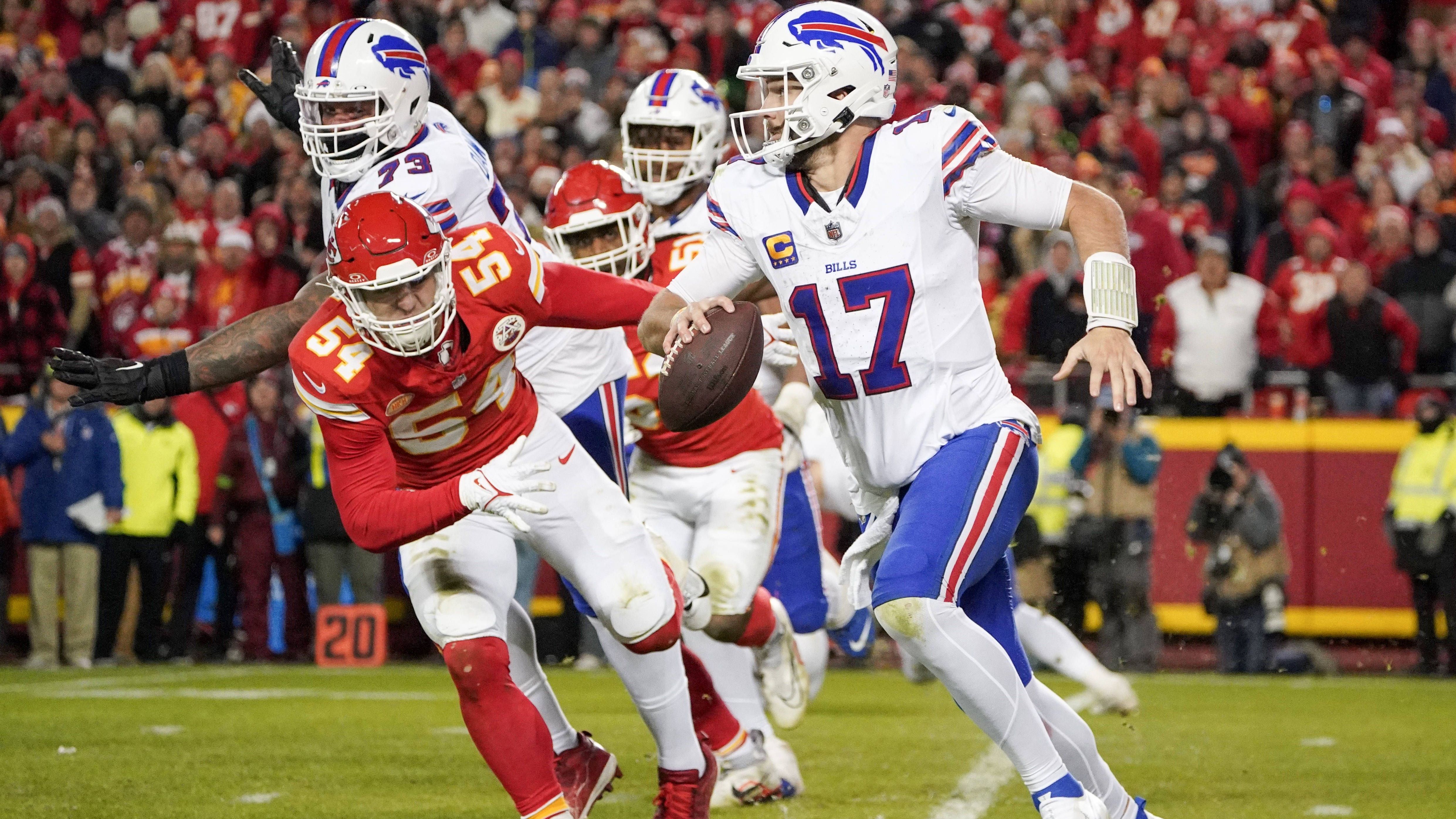 <strong>Buffalo Bills vs. Kansas City Chiefs (5)</strong><br>Bislang standen sich die beiden Franchises in der Postseason fünfmal gegenüber. Eine Tatsache, die für elf weitere Paarungen ebenfalls gilt. Am Wochenende steht das sechste Aufeinandertreffen bevor, wodurch das Matchup dann in einen deutlich exklusiveren Kreis vordringt. Übrigens: Dreimal siegten bisher die Chiefs, zweimal die Bills.